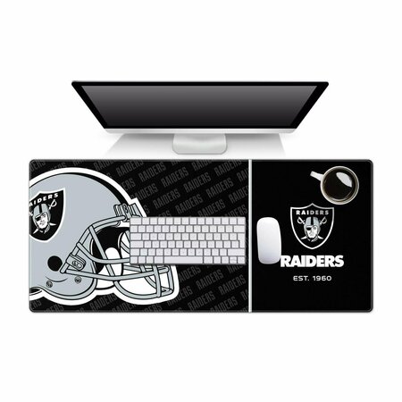 YOUTHEFAN 35.4 x 15.7 in. Las Vegas Raiders Logo Desk Pad 1901079